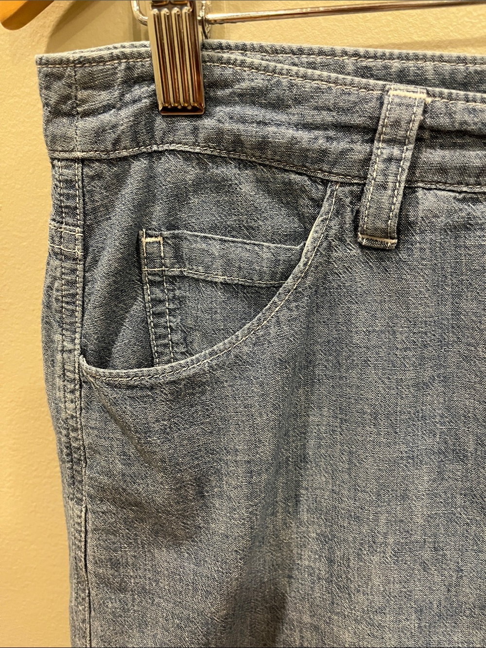 Tommy Bahama Denim Lightweight Skirt - Picture 3 of 7
